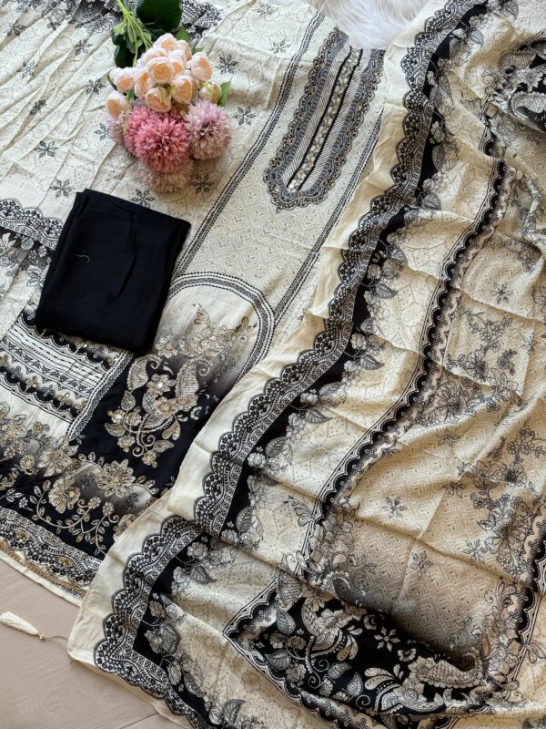 Glamorous White Muslin