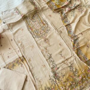 Digital Printed Muslin White