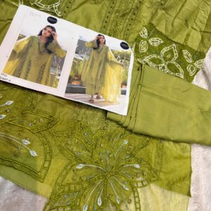Cutwork daman Suit- 1667