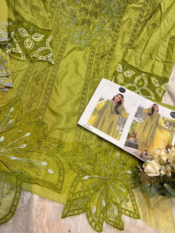 Cutwork daman Suit- 1667 - Image 2